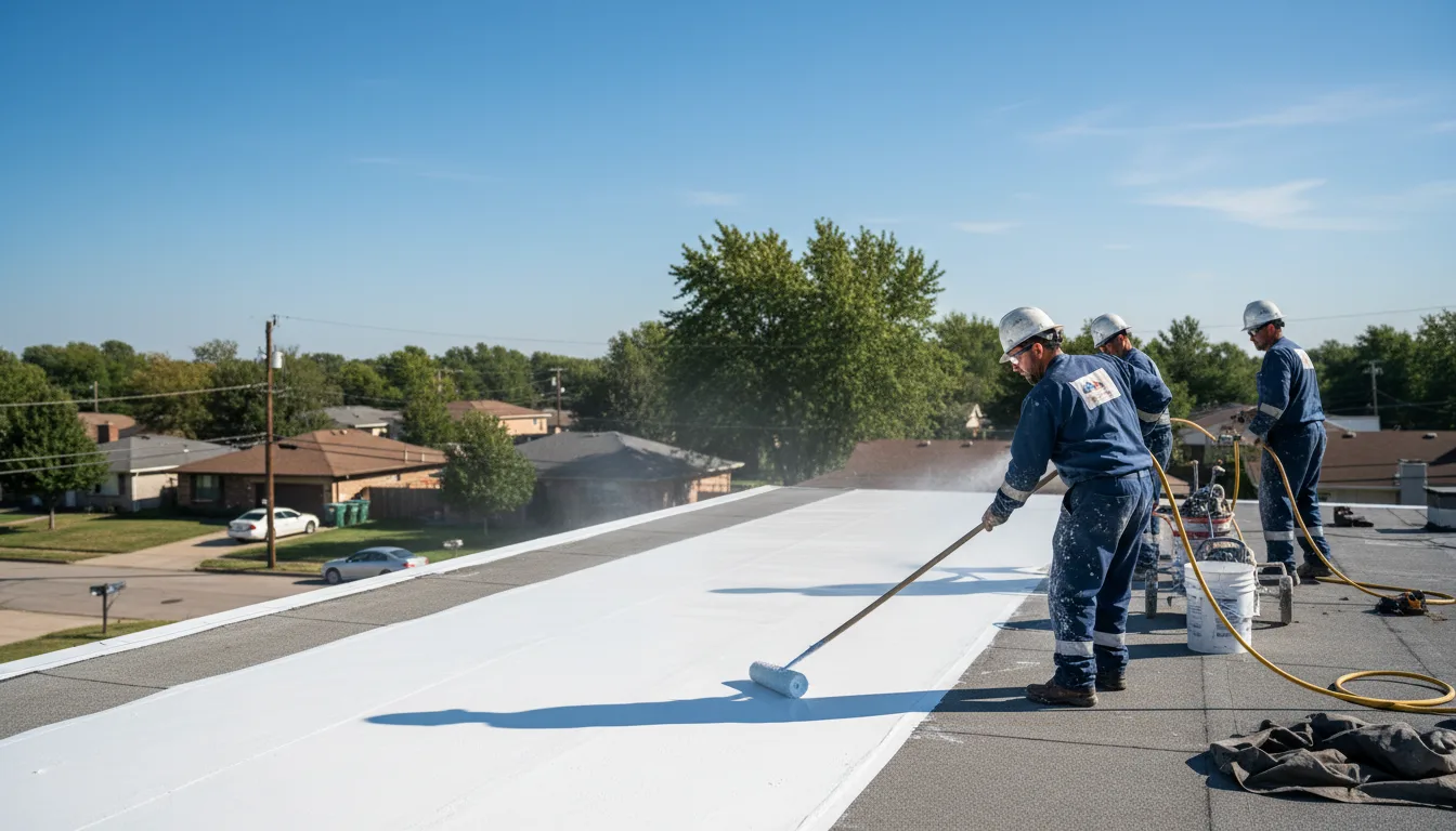 Commercial roof coating in Dallastown, PA near me